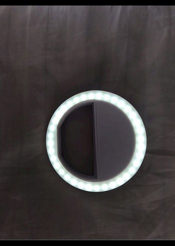 Beyaz Yuvarlak Telefon ustu led - Görsel 2