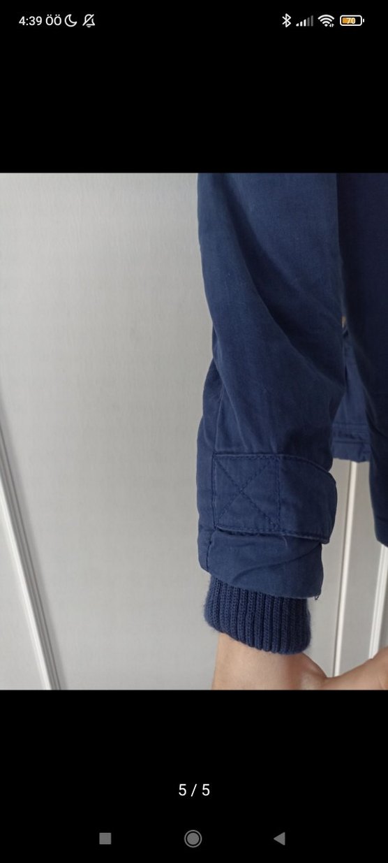 mossimo lacivert mont - Görsel 5