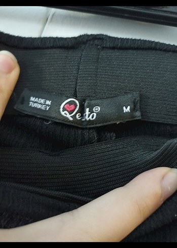 Siyah Kadın Yırtmaçlı Kumaş Pantolon - Görsel 6