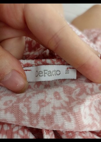 DeFacto Pembe V Yaka Askılı Midi Elbise - Görsel 4