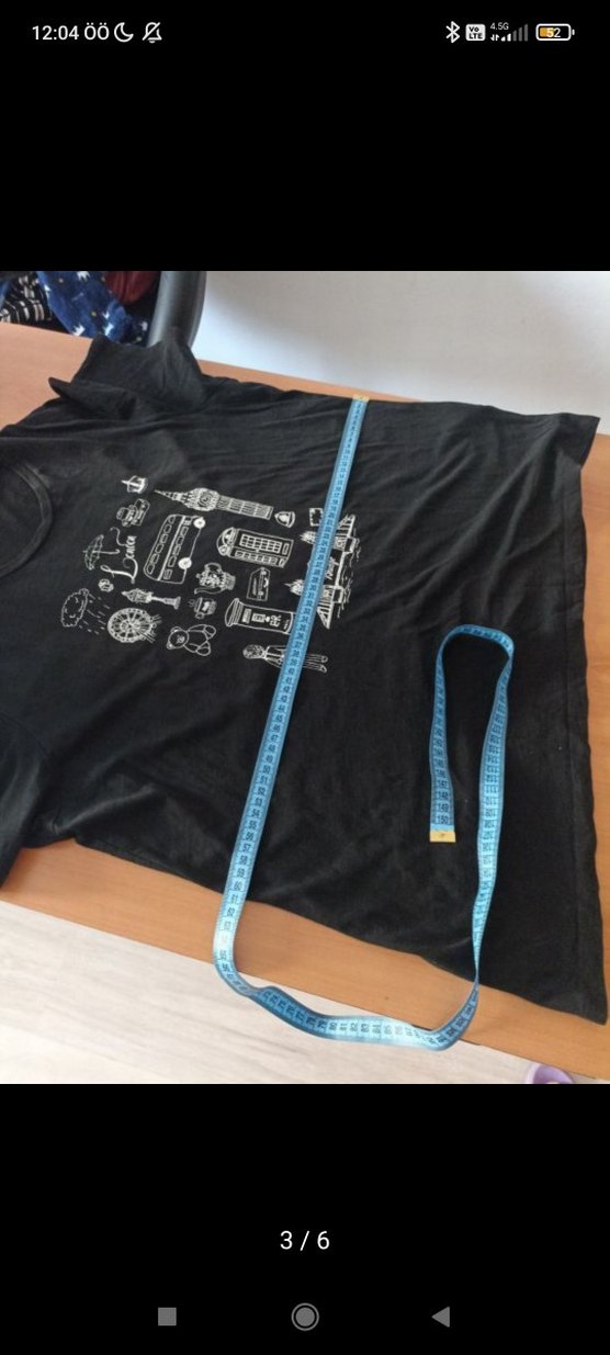 Lc Waikiki Siyah Baskılı Kadın Tişört - Görsel 3