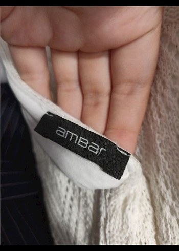 Askılı Ajur Desenli Triko Elbise - Görsel 4