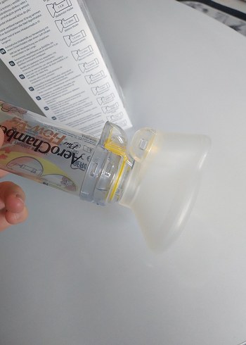 AeroChamber Flow-Vu İnhaler Odası Sarı - Görsel 3