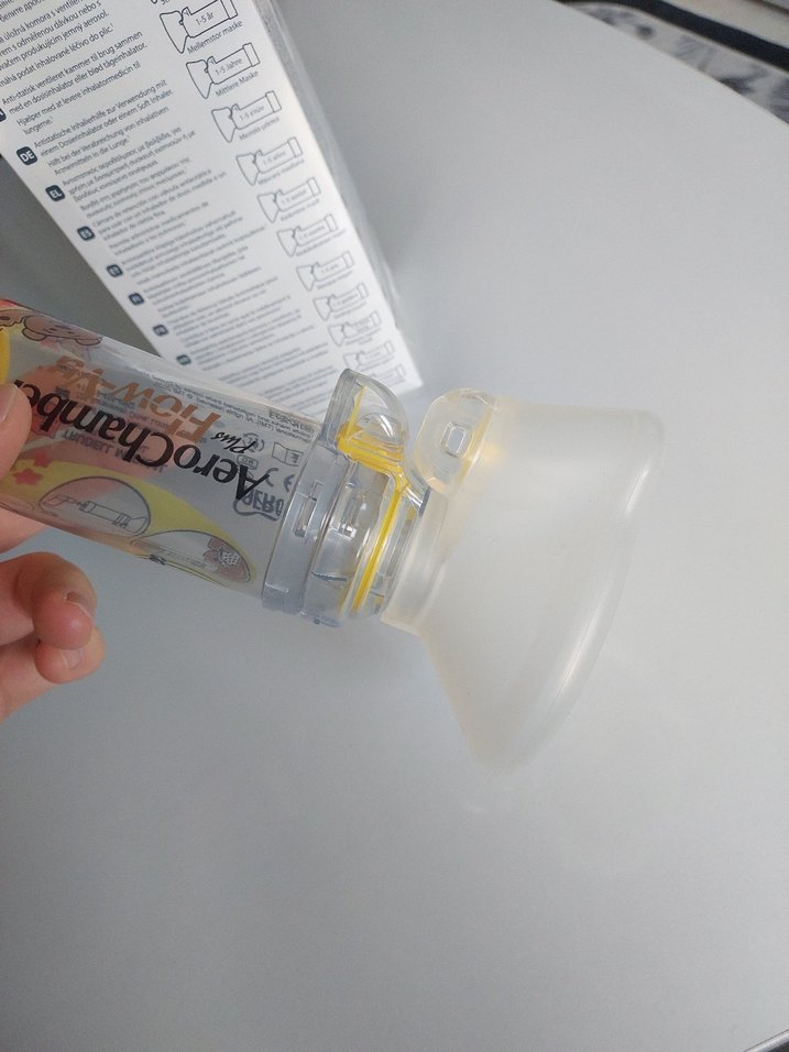 AeroChamber Flow-Vu İnhaler Odası Sarı - Görsel 3