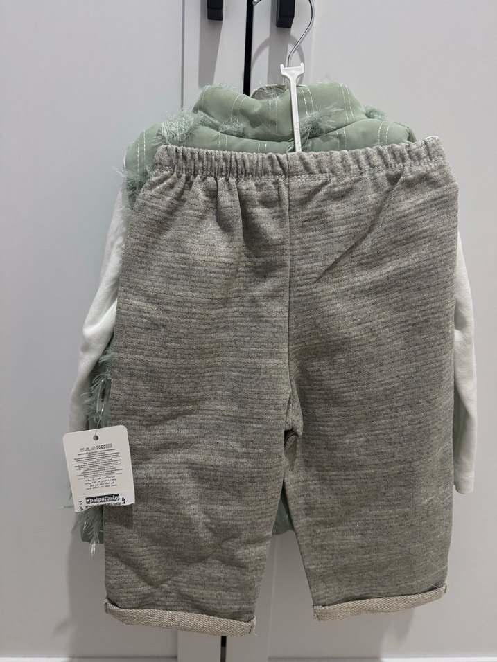 Kız Çocuk Gri Kürk Detaylı Yelek - Görsel 3