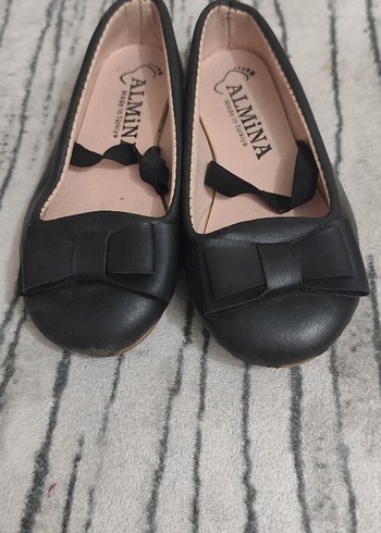 Kız Çocuk Siyah Tokalı Babet Ayakkabı - Görsel 3