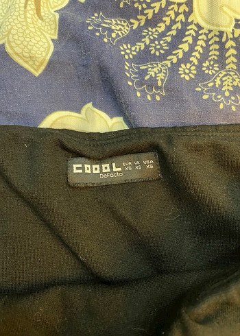 Drapeli Siyah Midi balon Etek - Görsel 2