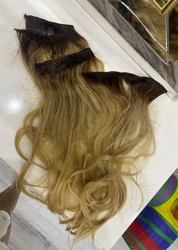 Bej ve Gri Kürklü Bohem Saç Aksesuarı - Görsel 3