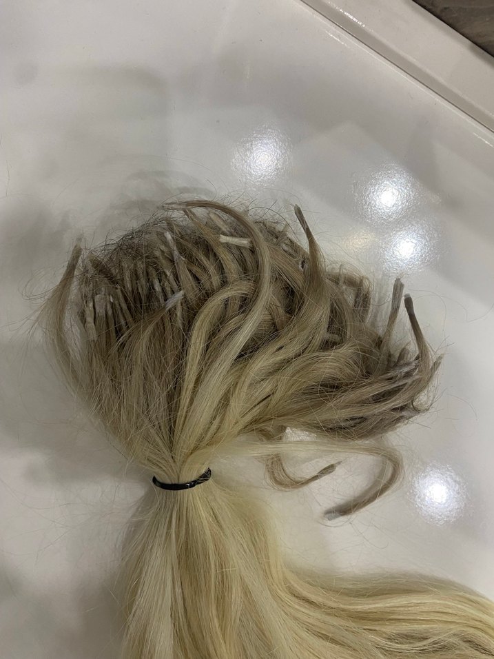 Bej ve Gri Kürklü Bohem Saç Aksesuarı - Görsel 4