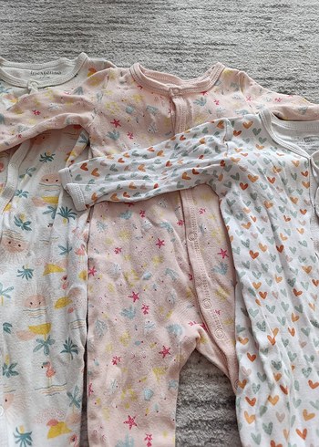 6lı Kız Bebek Uzun Kollu Pijama Seti Pamuk - Görsel 4