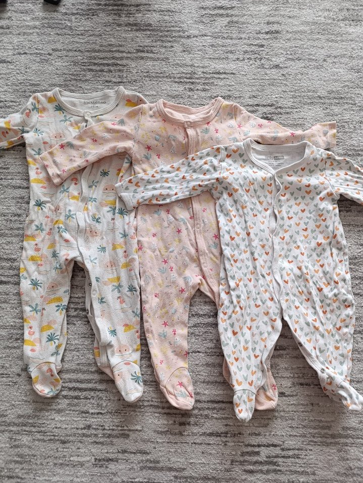 6lı Kız Bebek Uzun Kollu Pijama Seti Pamuk - Görsel 3