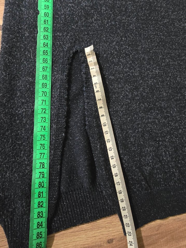 Gri İnce Triko Kadın Elbise - Görsel 2