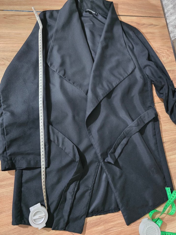 Kadın Siyah Kuşaklı Midi Trençkot - Görsel 5