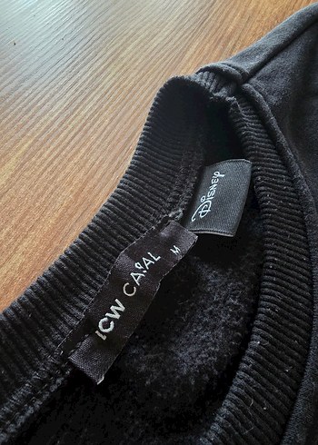 Siyah Mickey Baskılı Oversize Sweatshirt - Görsel 5