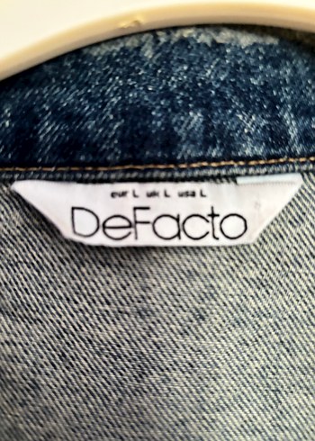 Düğmeli mavi kot ceket - Görsel 2