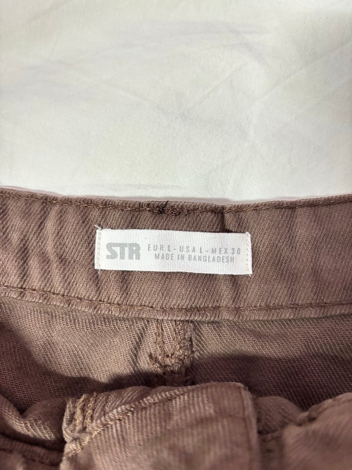 Kahverengi Kot Midi Etek - Görsel 2