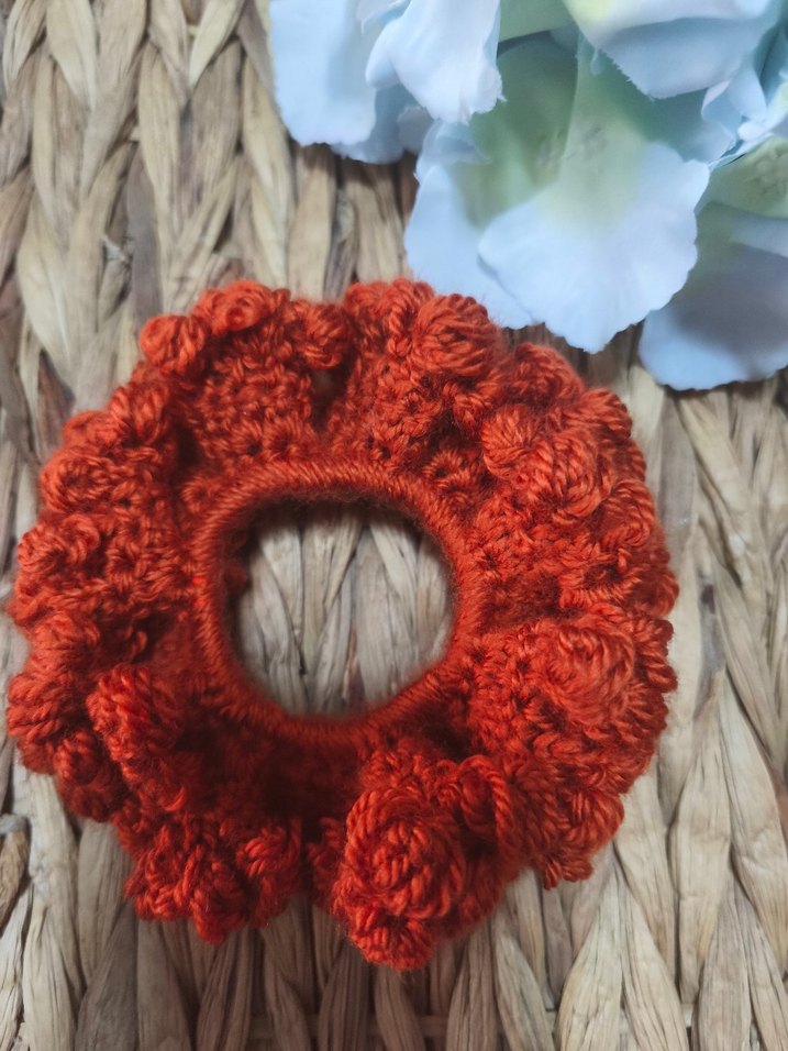 Kırmızı Örgü Kadın Saç Tokası - Görsel 2