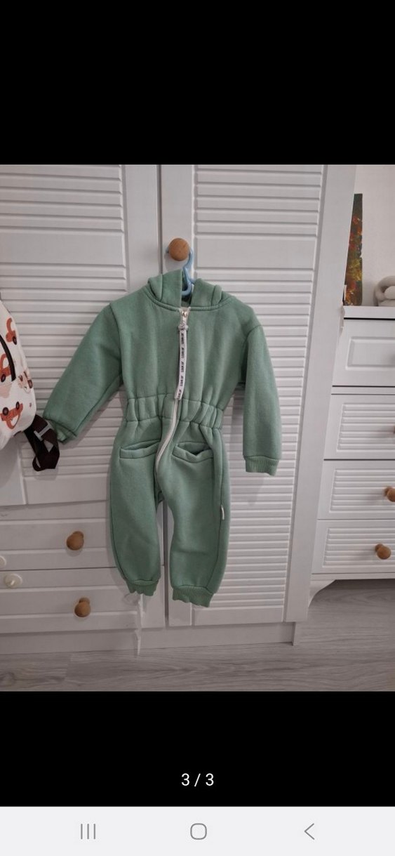 Yeşil Bebek Erkek Polar Tulum - Görsel 3