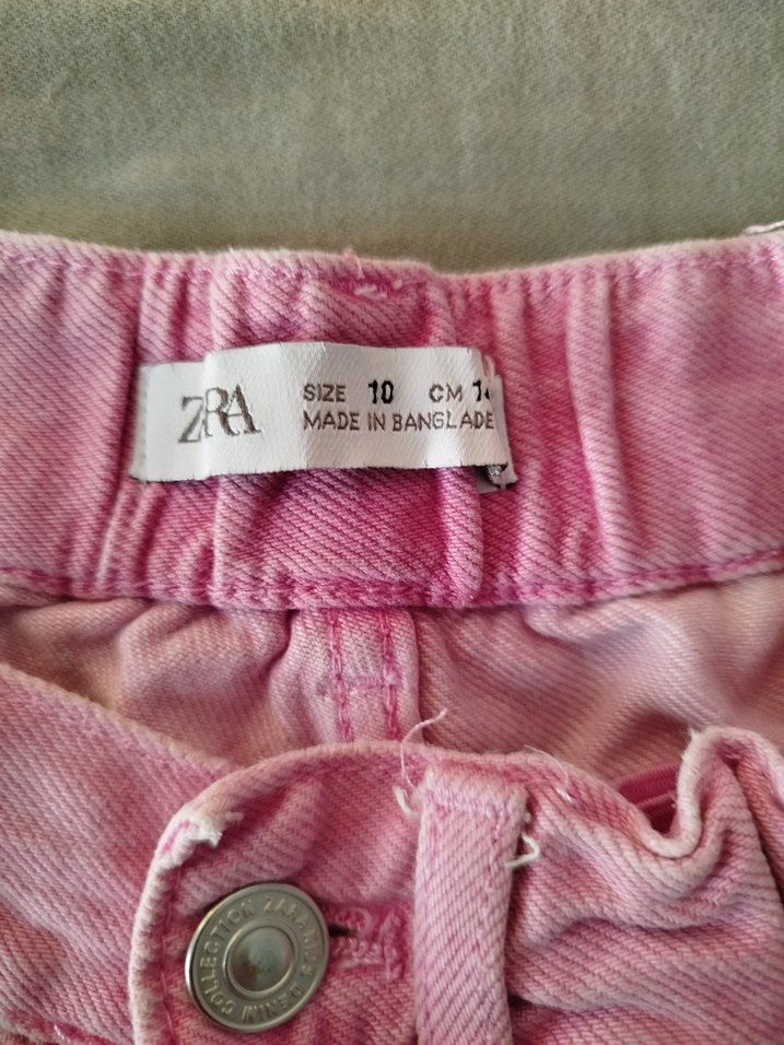 Pembe 10 yaş kız çocuk şortu - Görsel 3