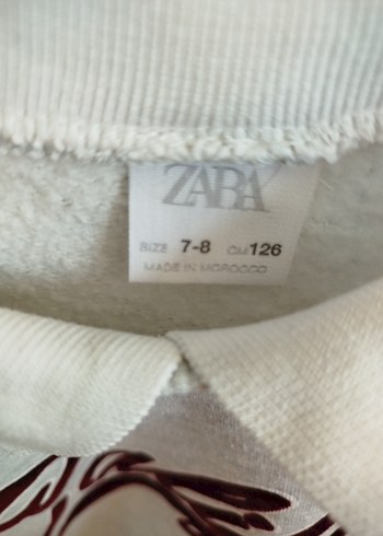 Gri kız çocuk zara 7/8 yaş sweatshirt - Görsel 2