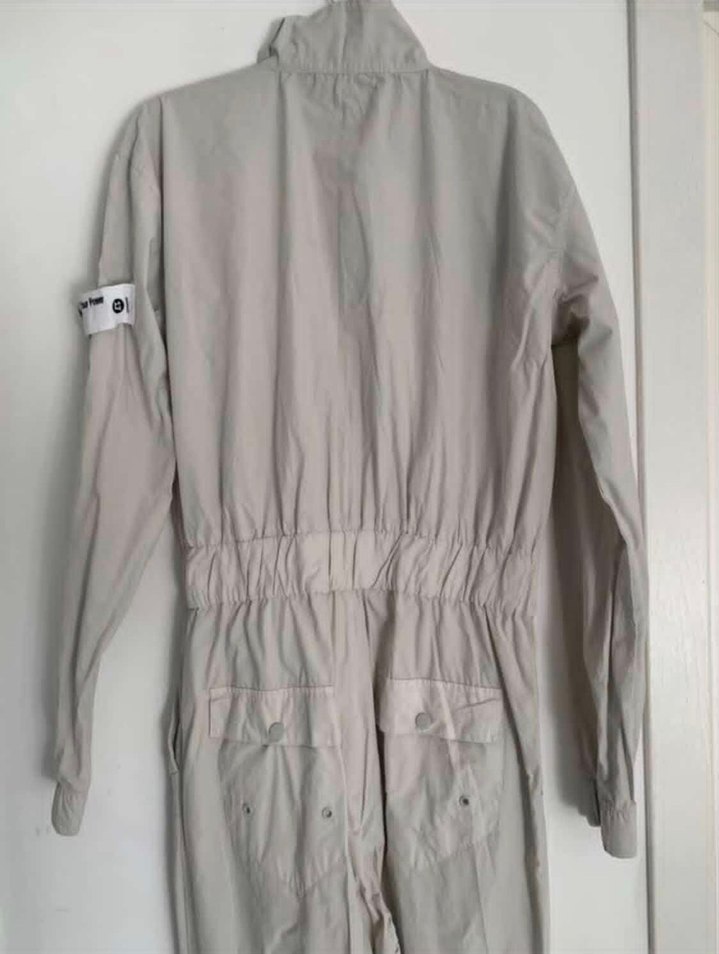 Gri unisex Midi Tulum, Uzun Kollu, Regular Fit . - Görsel 3