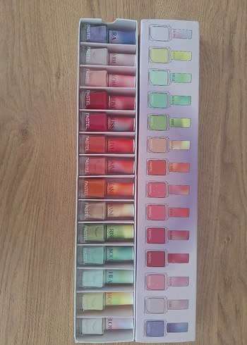 Aura Pastel Çok Renkli Oje Seti - Görsel 2