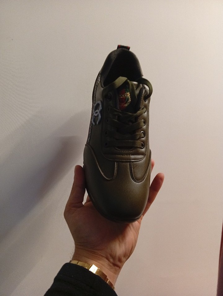 Kahverengi Erkek Spor Ayakkabı Velcro - Görsel 4