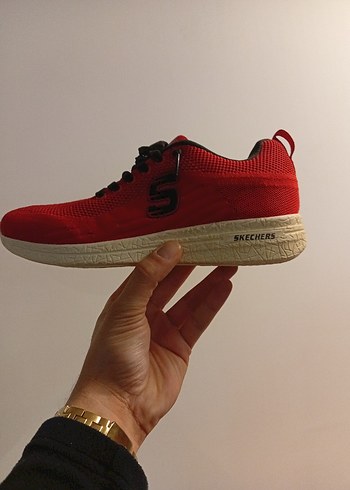 Kırmızı Bağcıklı Kadın Spor Ayakkabı - Görsel 2