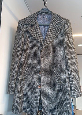 Düğmeli Kırmızı Uzun Erkek Kaban - Görsel 3