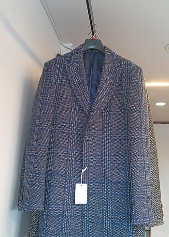 Düğmeli Kırmızı Uzun Erkek Kaban - Görsel 2