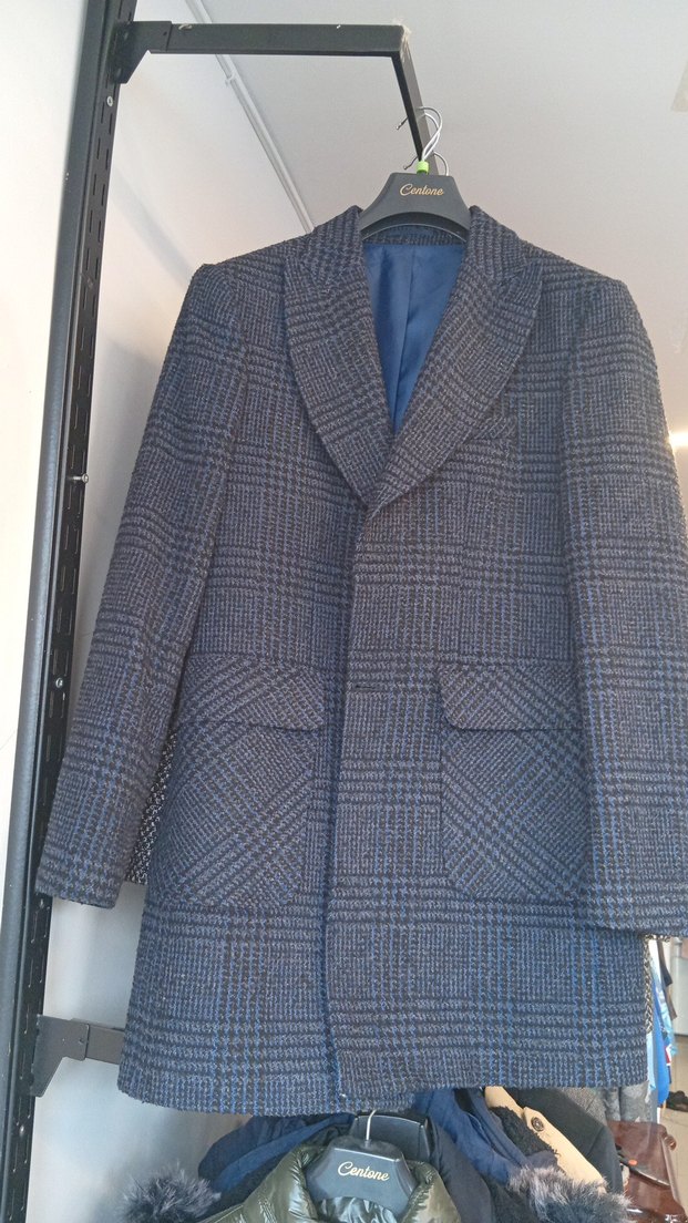 Düğmeli Kırmızı Uzun Erkek Kaban - Görsel 5