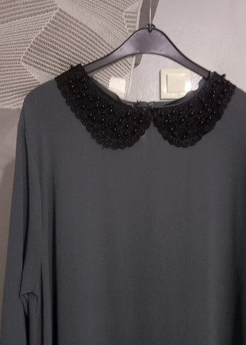 Siyah Uzun Kollu Gotik Tunik - Görsel 2