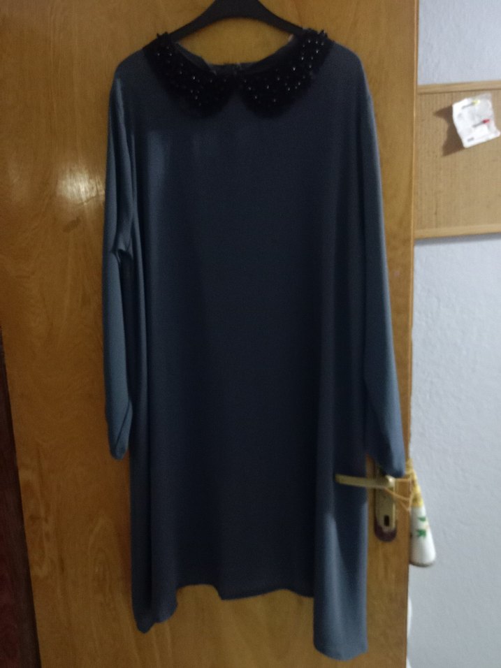 Siyah Uzun Kollu Gotik Tunik - Görsel 3