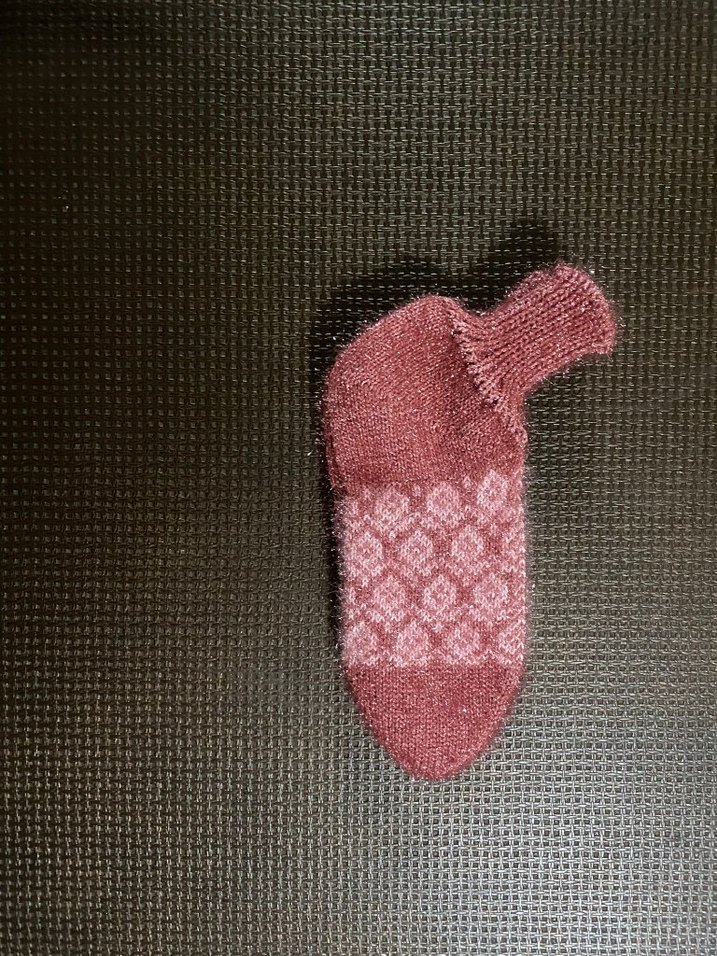 Kız Çocuk Pembe Triko Çorap - Görsel 2