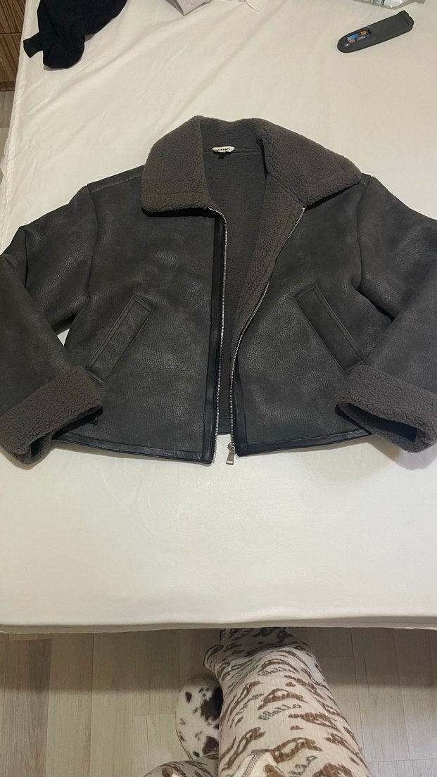 Koton gri Peluş Ceket — görsel 3/3