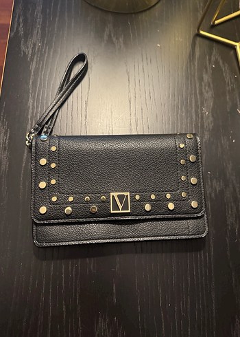 Victorys Secret Siyah Deri  Kadın Portföy Cüzdan - Görsel 5