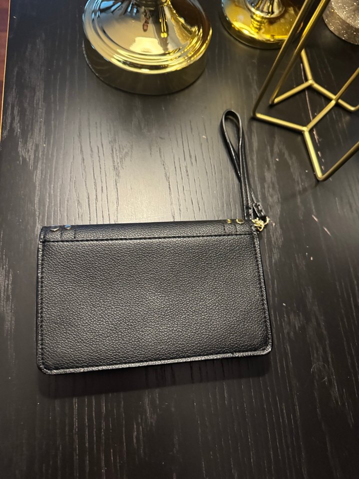 Victorys Secret Siyah Deri  Kadın Portföy Cüzdan - Görsel 3