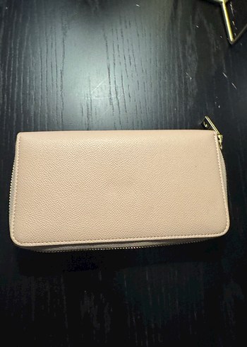 Love Moschino Pudra Rengi Deri Fermuarlı Cüzdan - Görsel 2