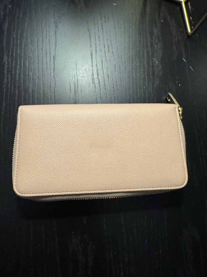 Love Moschino Pudra Rengi Deri Fermuarlı Cüzdan - Görsel 2