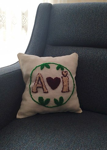 Punch Bohem Bej Dekoratif Yastık (kırlent) - Görsel 2