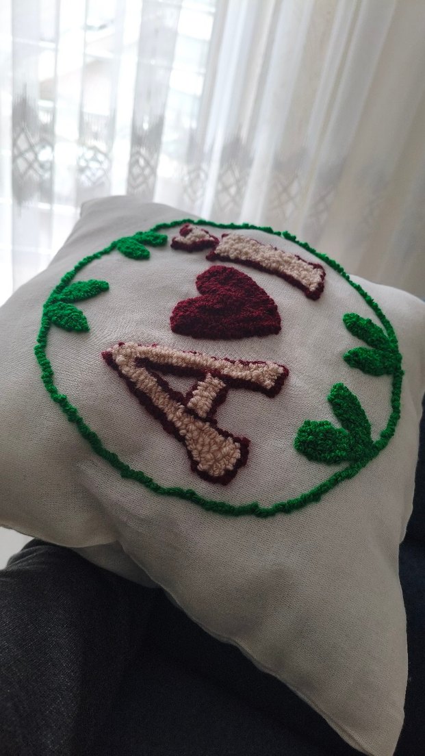 Punch Bohem Bej Dekoratif Yastık (kırlent) - Görsel 3