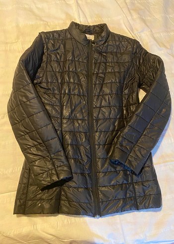 Siyah Fermuarlı Kadın Mont - Görsel 2