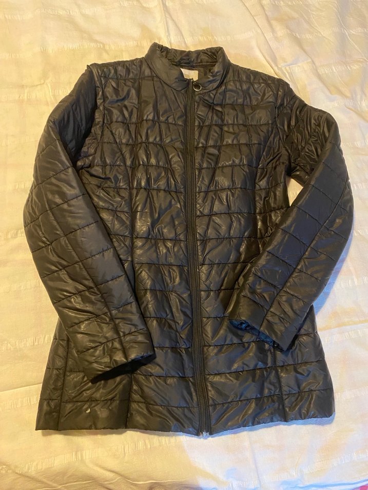 Siyah Fermuarlı Kadın Mont - Görsel 2