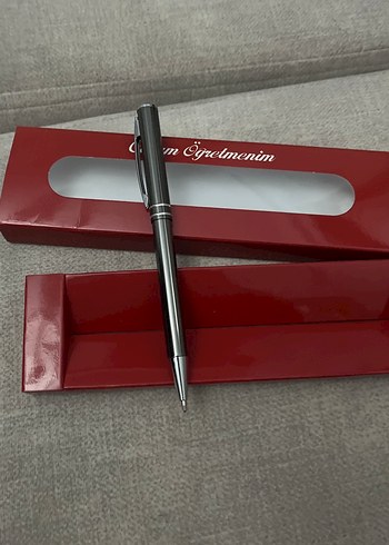 Bordo Metal Tükenmez Kalem - Canım Öğretmenim - Görsel 2