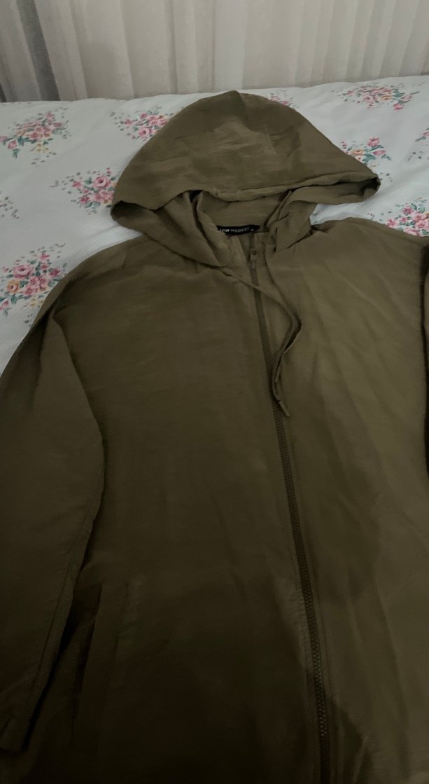 Kapüşonlu Uzun Kadın Ceket LCW - Görsel 3