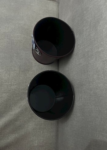 Çiçek Desenli Mor Seramik Vazo - Görsel 3