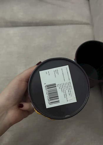 Çiçek Desenli Mor Seramik Vazo - Görsel 4