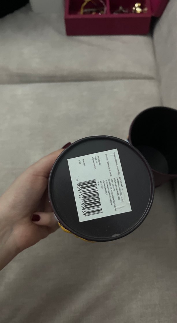 Çiçek Desenli Mor Seramik Vazo - Görsel 4