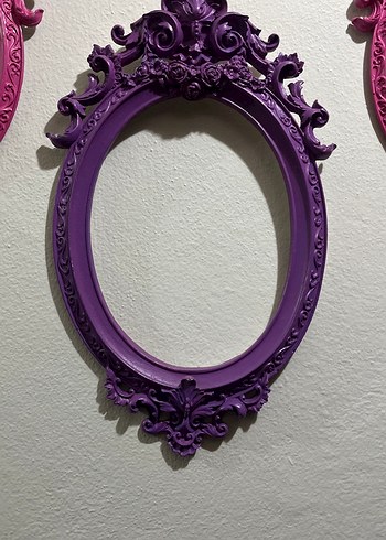 Mor ve Pembe Renkli Dekoratif Çerçeveler - Görsel 2