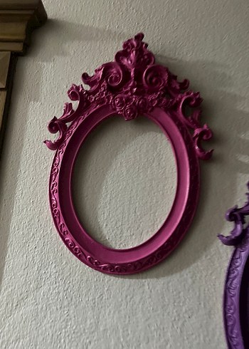 Mor ve Pembe Renkli Dekoratif Çerçeveler - Görsel 4